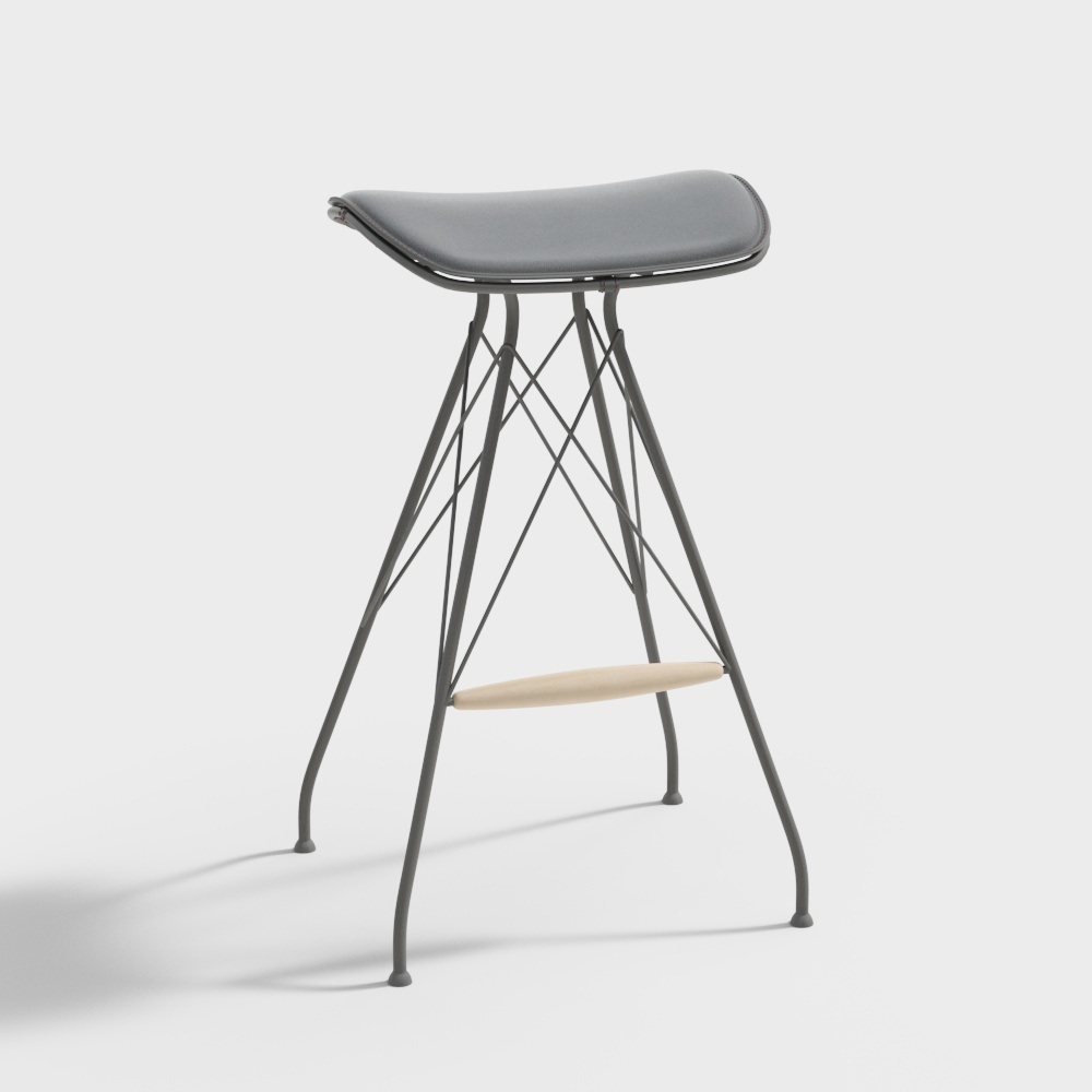 Urban Luxury Bar Stool 3D model