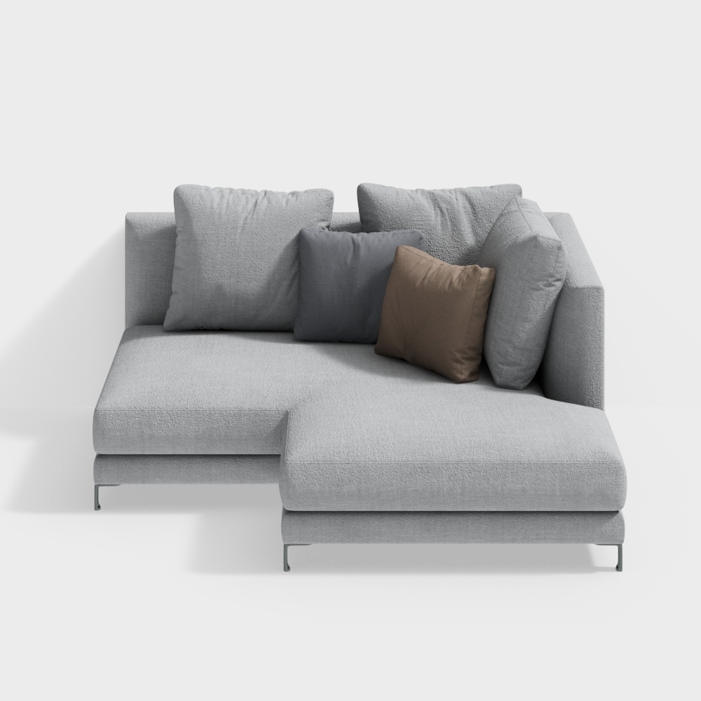 Contemporary trend fabric sofa（sofa）grey