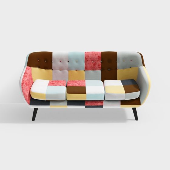 Sofá de tela de moda contemporánea (color)