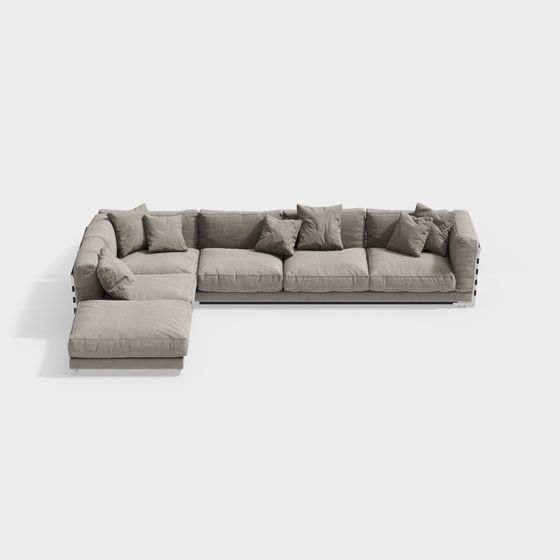 Urban Comfort Sofa 3D model for Modern Interiors