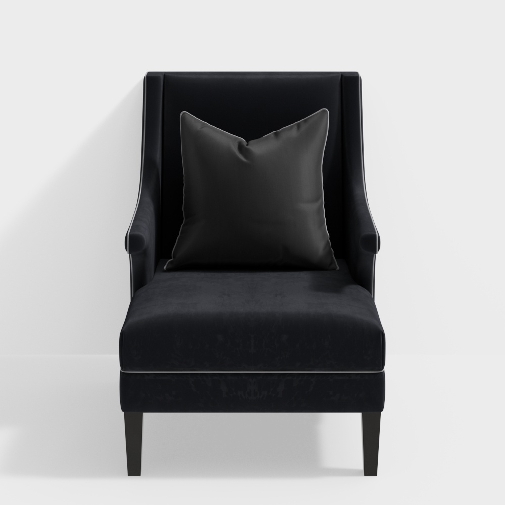 Contemporary trend fabric sofa（chair）grey