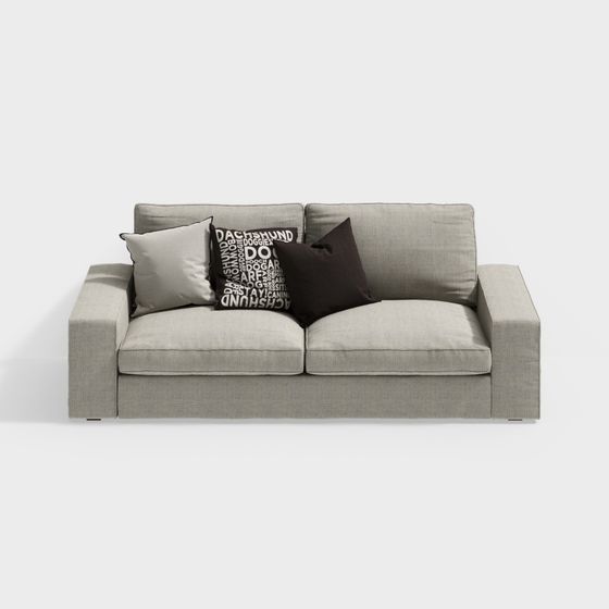 Urban Comfort Low-Poly Sofa 3D model