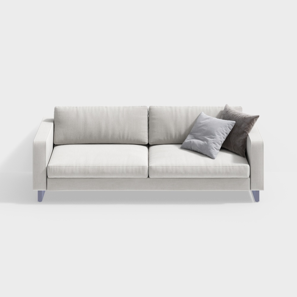 Banc d'amour en tissu à la mode contemporain