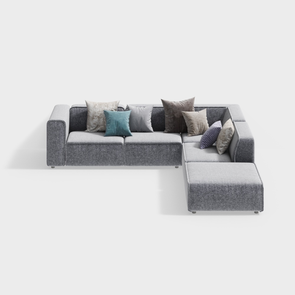 Современный тренд тканевый диван (диван) серый