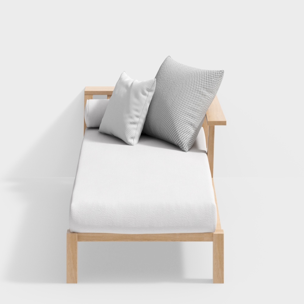 Canapé en tissu tendance contemporain blanc