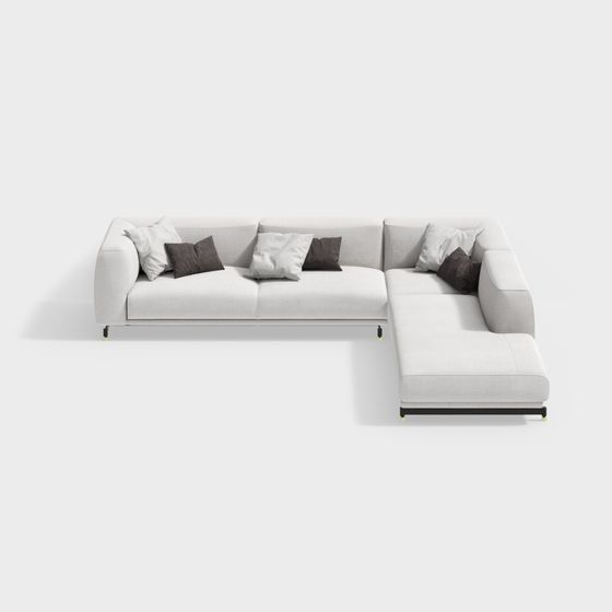 Elegant Minimalist 3D Sofa Model