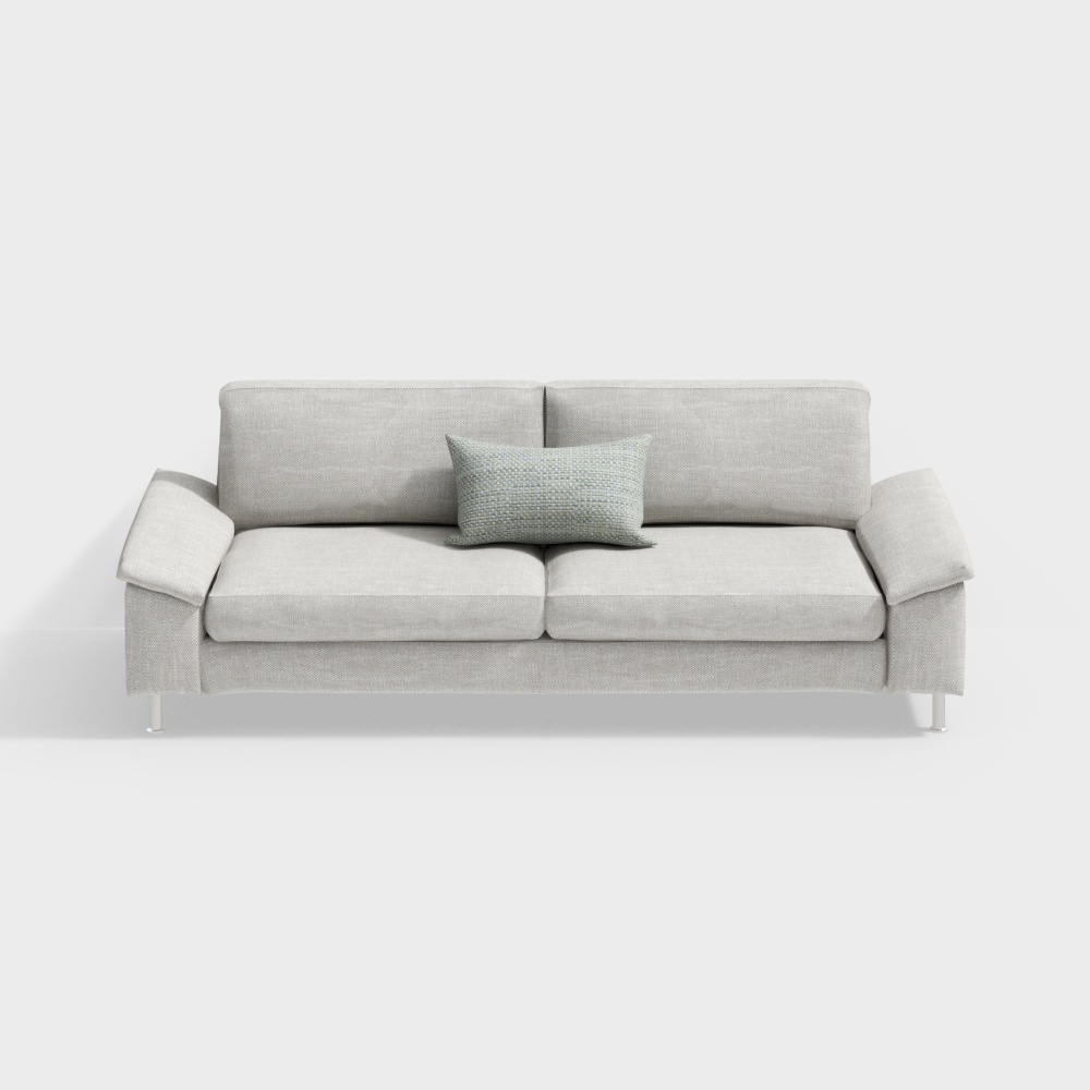 Canapé en tissu gris contemporain tendance