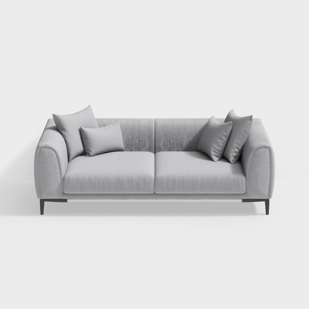 Elegant Minimalist Sofa 3D model