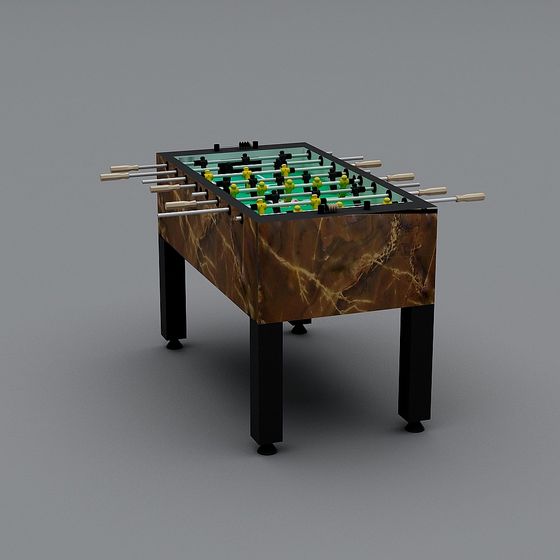 Stylish 3D Foosball Table Model for Modern Interiors