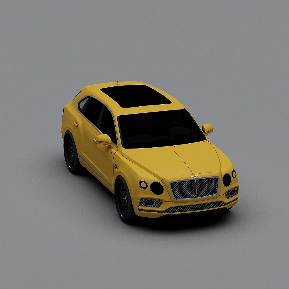 Low Poly Bentley Bentayga SUV 3D model