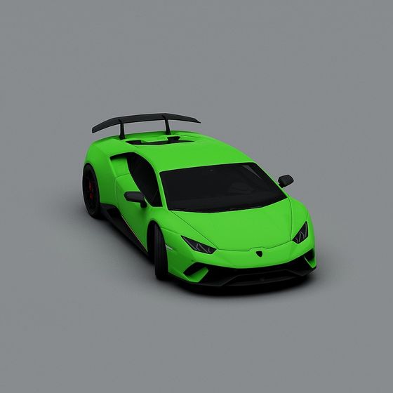 Green Phantom Racer 3D model