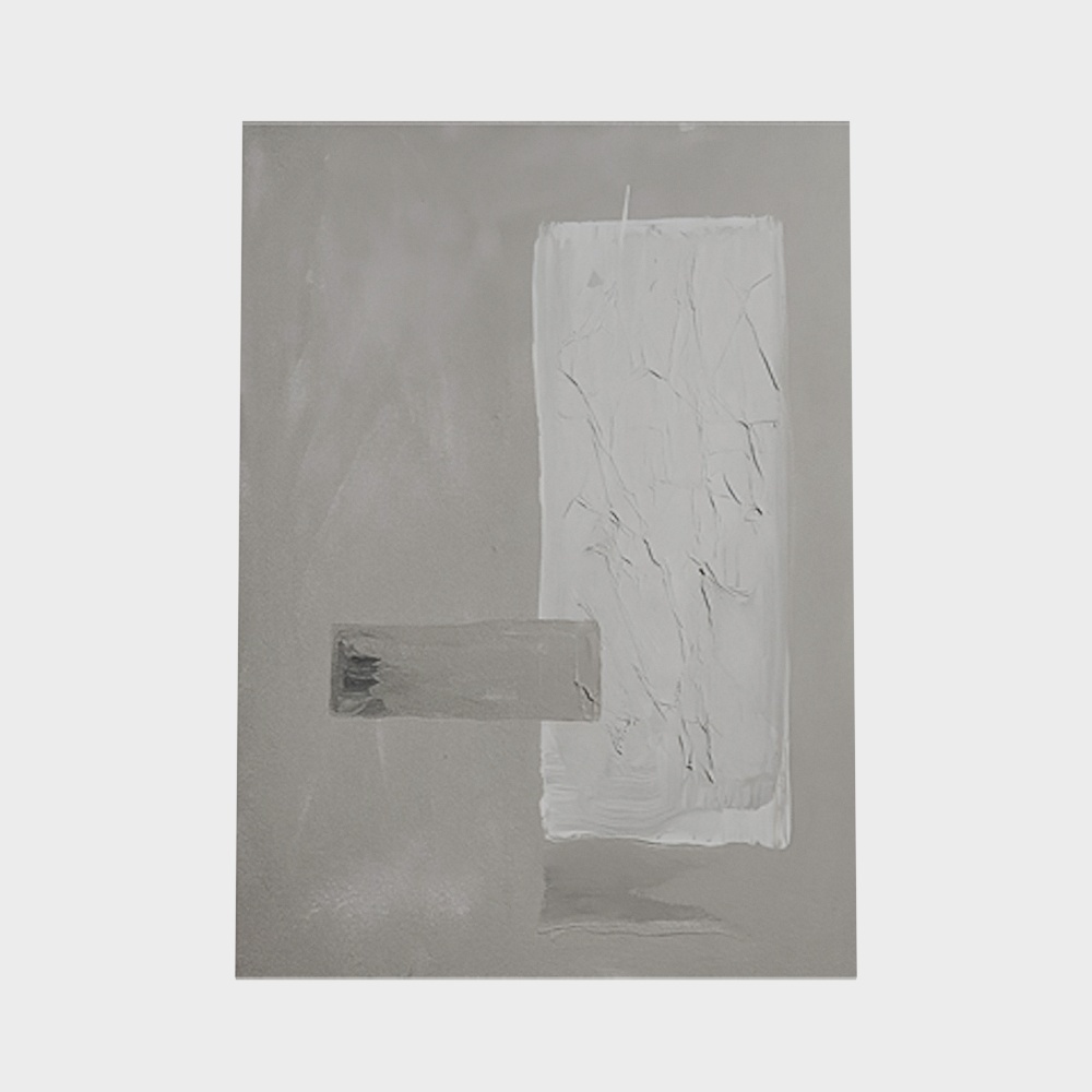 Wabi-sabi-style floor painting