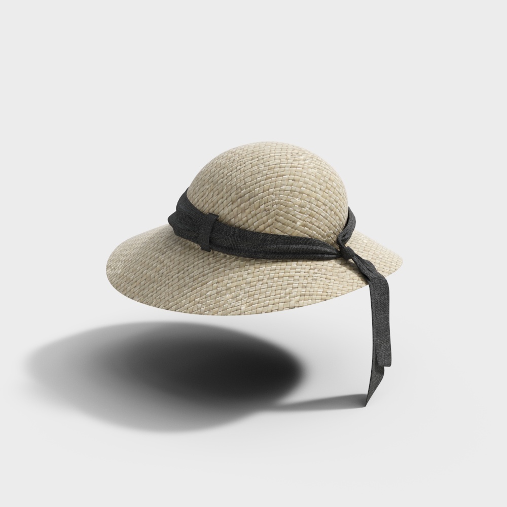 Braided straw hat