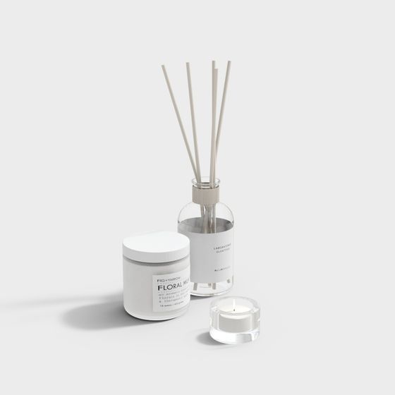 Elegant Aroma Set 3D Model Design