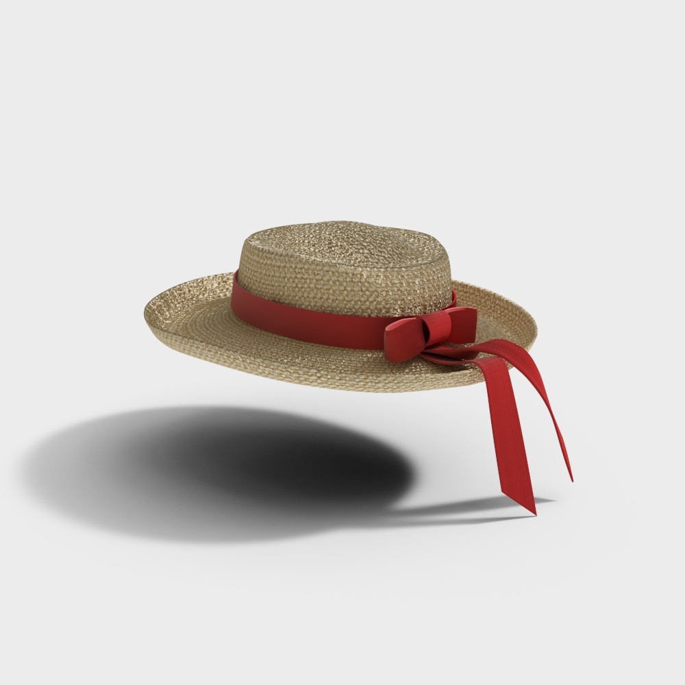 Modern woven ribbon streamer cap