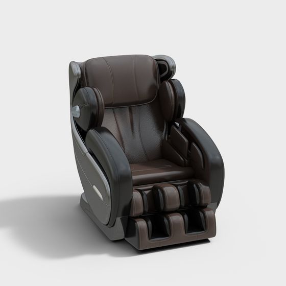 Elegant Massage Chair 3D model for Modern Interiors