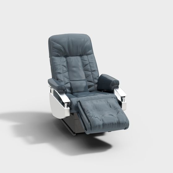 Elegant Low-Poly Lounge Chair 3D Model