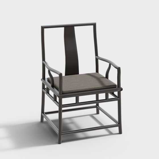 Elegant Minimalist Chair 3D model for Modern Interiors