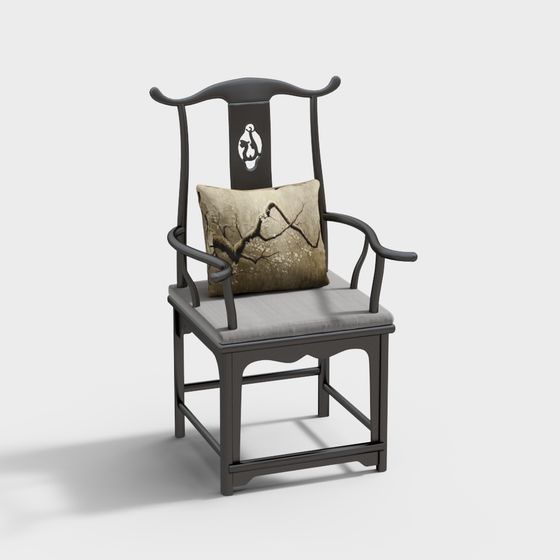 Elegant Chinese Classic Chair 3D model