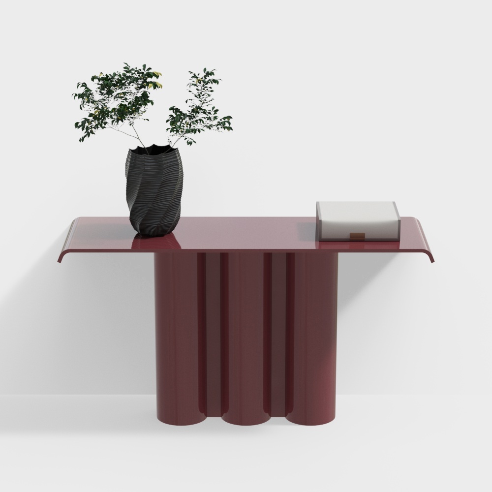 New Chinese style red viewing platform