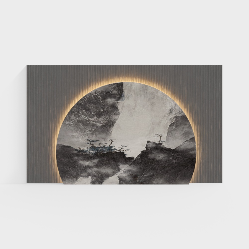 Neo-Chinese Background Wall