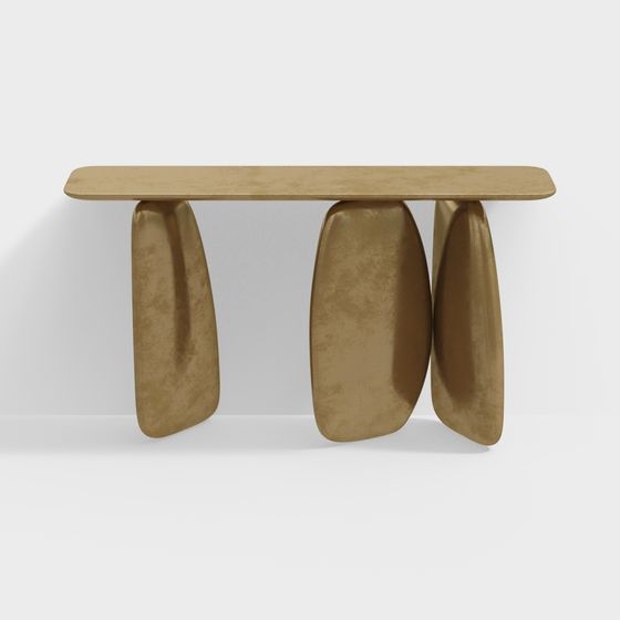 Streamlined Table 3D Model