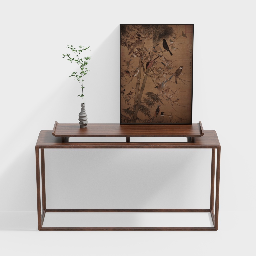 New Chinese style wooden viewing platform