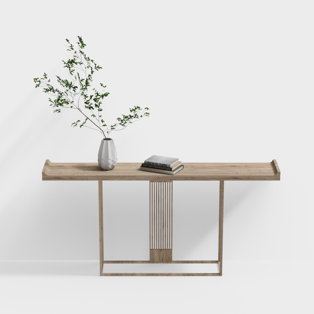 New Chinese style wooden end view platform