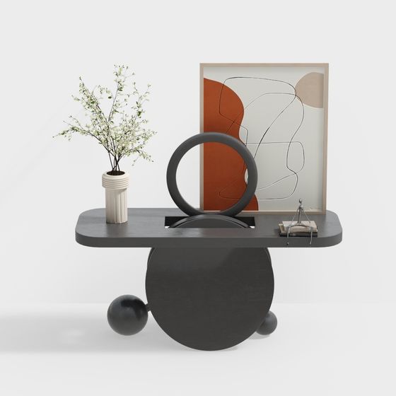 Suspended Art Table 3D model