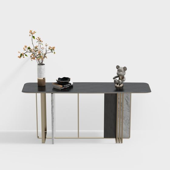 Elegant Minimalist Art Table 3D model for Modern Spaces