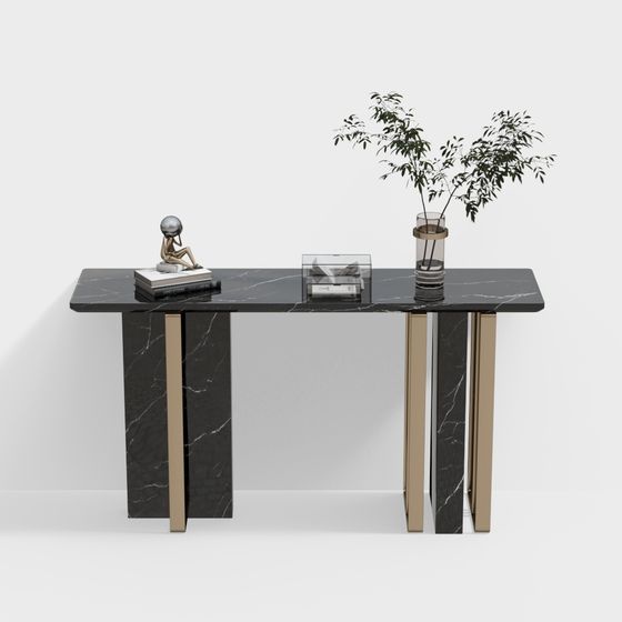 Urban Luxury Reception Desk 3D model