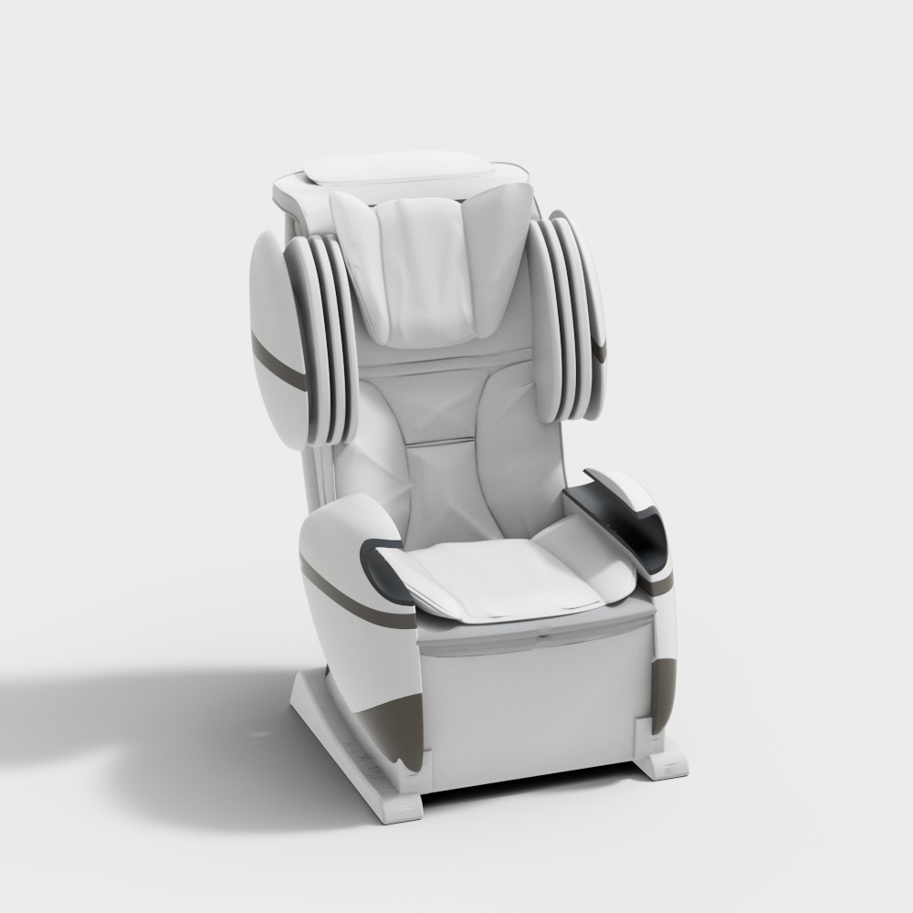Poltrona massaggiante moderna in bianco puro