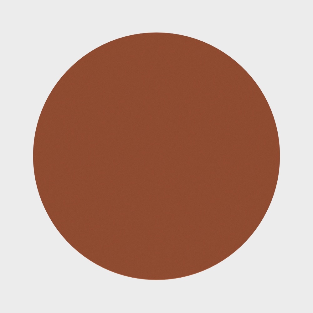 Solid brown circular color swatch for interior paint or material selection on light grey background