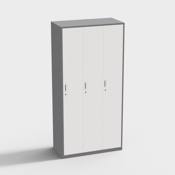 Modern Minimalist Storage Cabinet 3D model