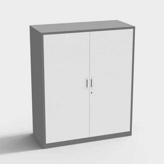 Modern Minimalist Storage Cabinet 3D model