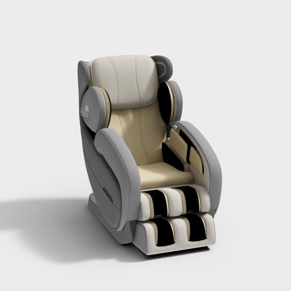 Grande chaise de massage moderne beige