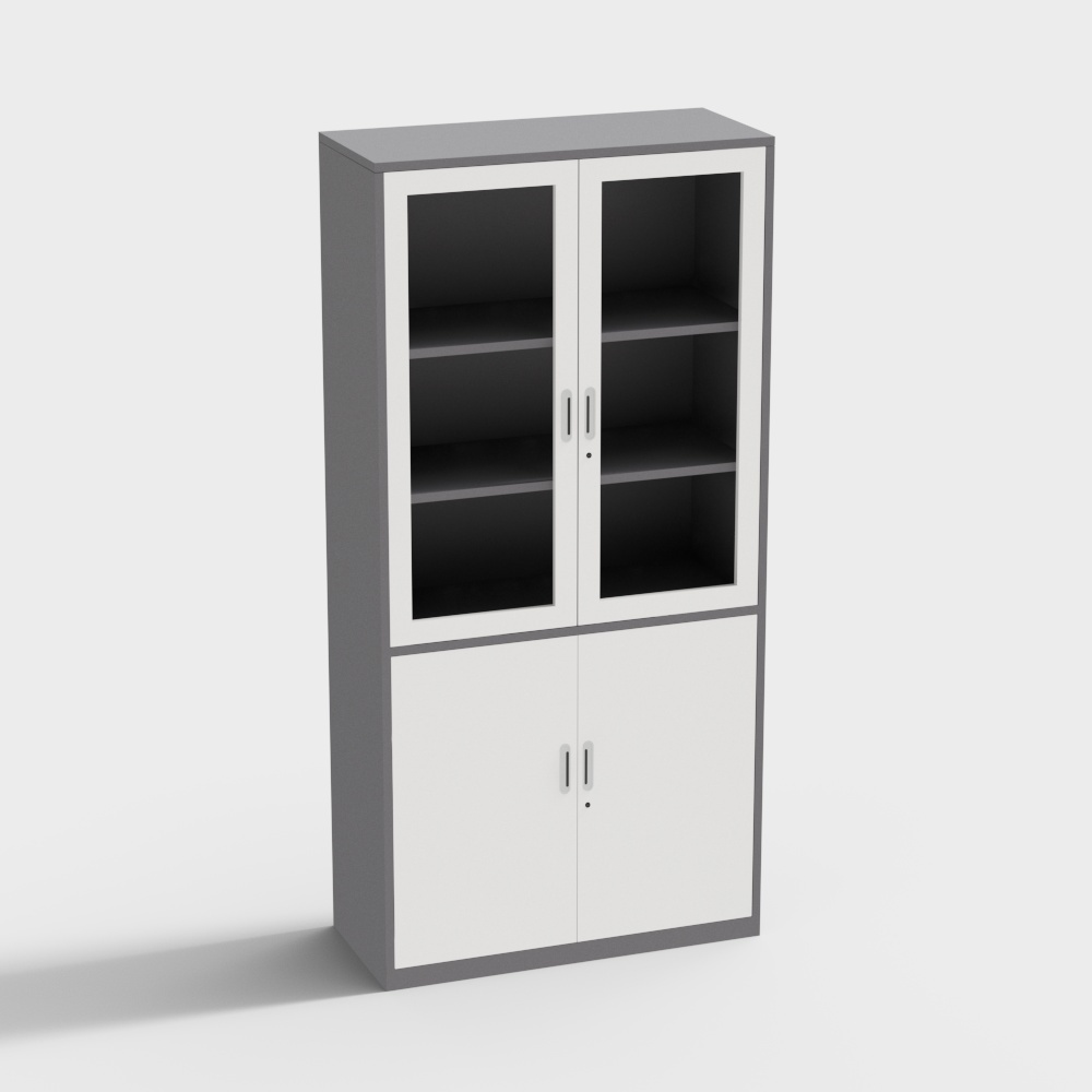 Modern Minimalist Storage Cabinet 3D model