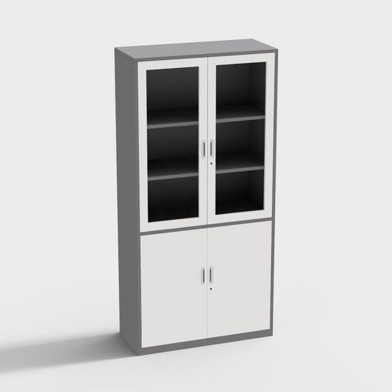 Modern Minimalist Storage Cabinet 3D model