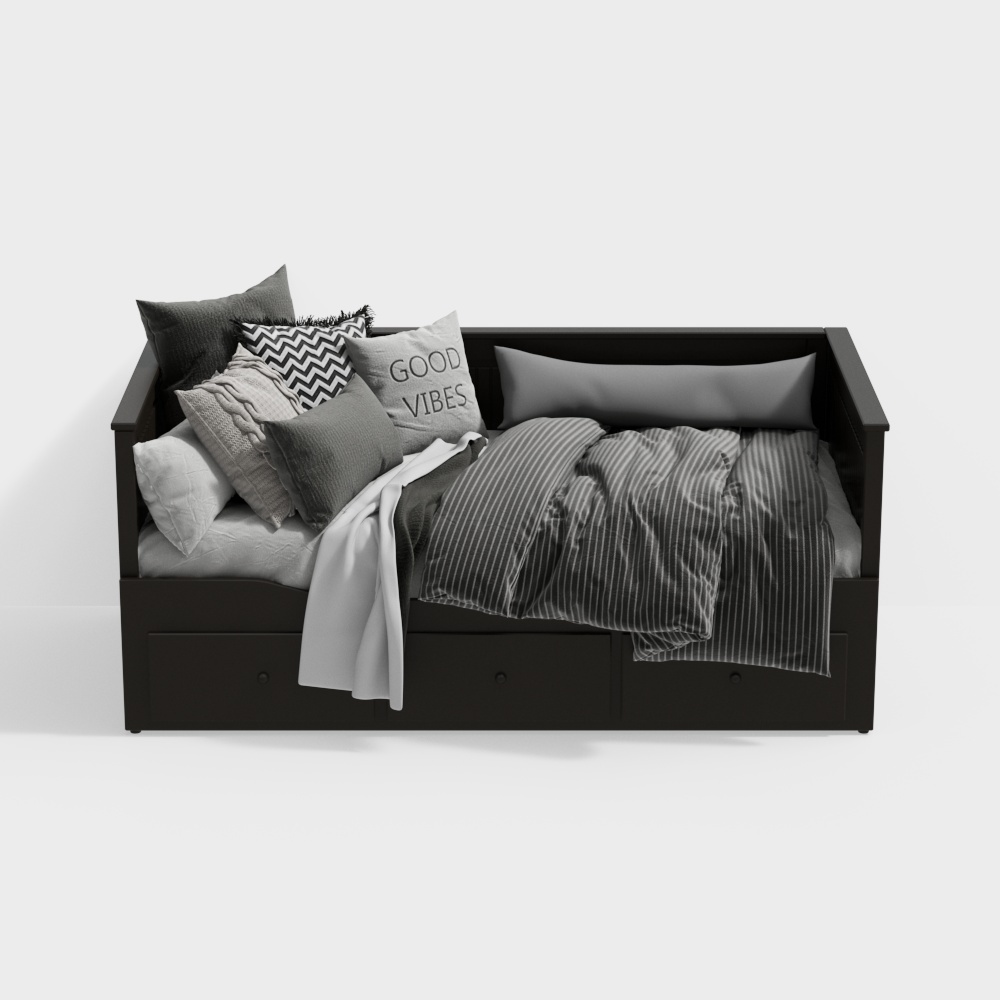Modern dark sofa bed