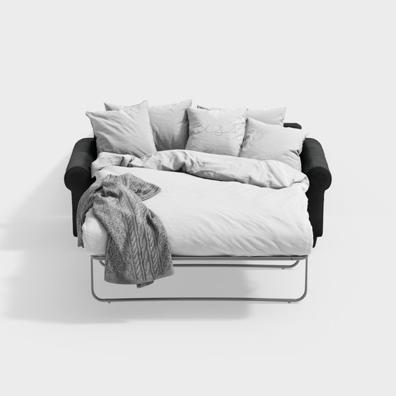 Modern Minimalist Sofa Bed 3D model