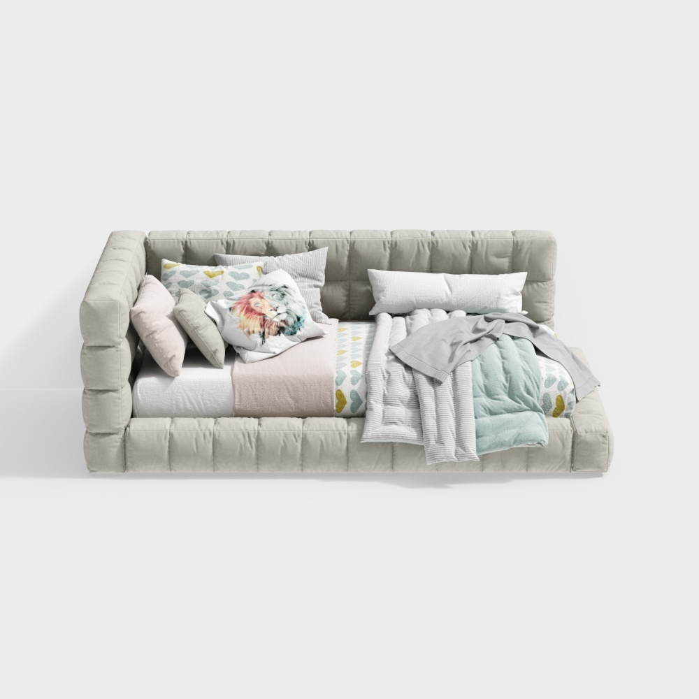 Modern beige sofa bed