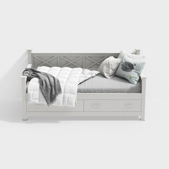 Modern Deck Sofa Bed 3D Model