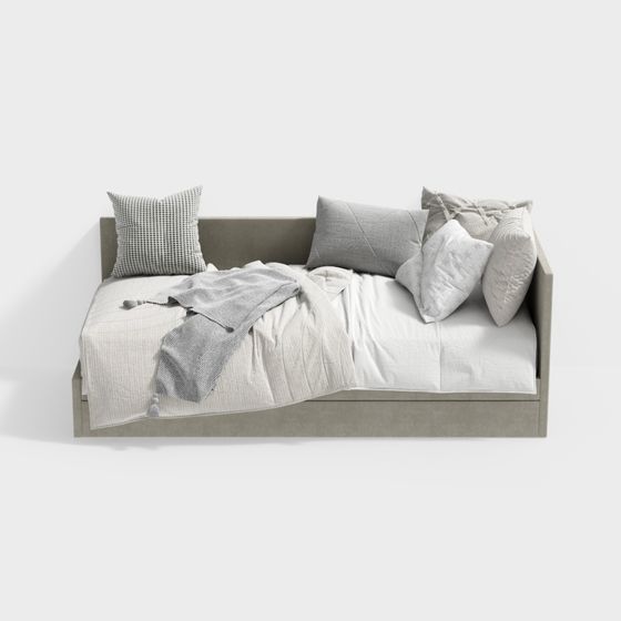 Modern Minimalist Sofa Bed 3D model