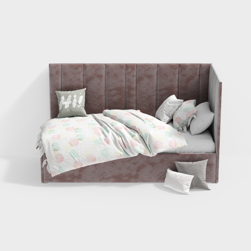 Modern pink sofa bed