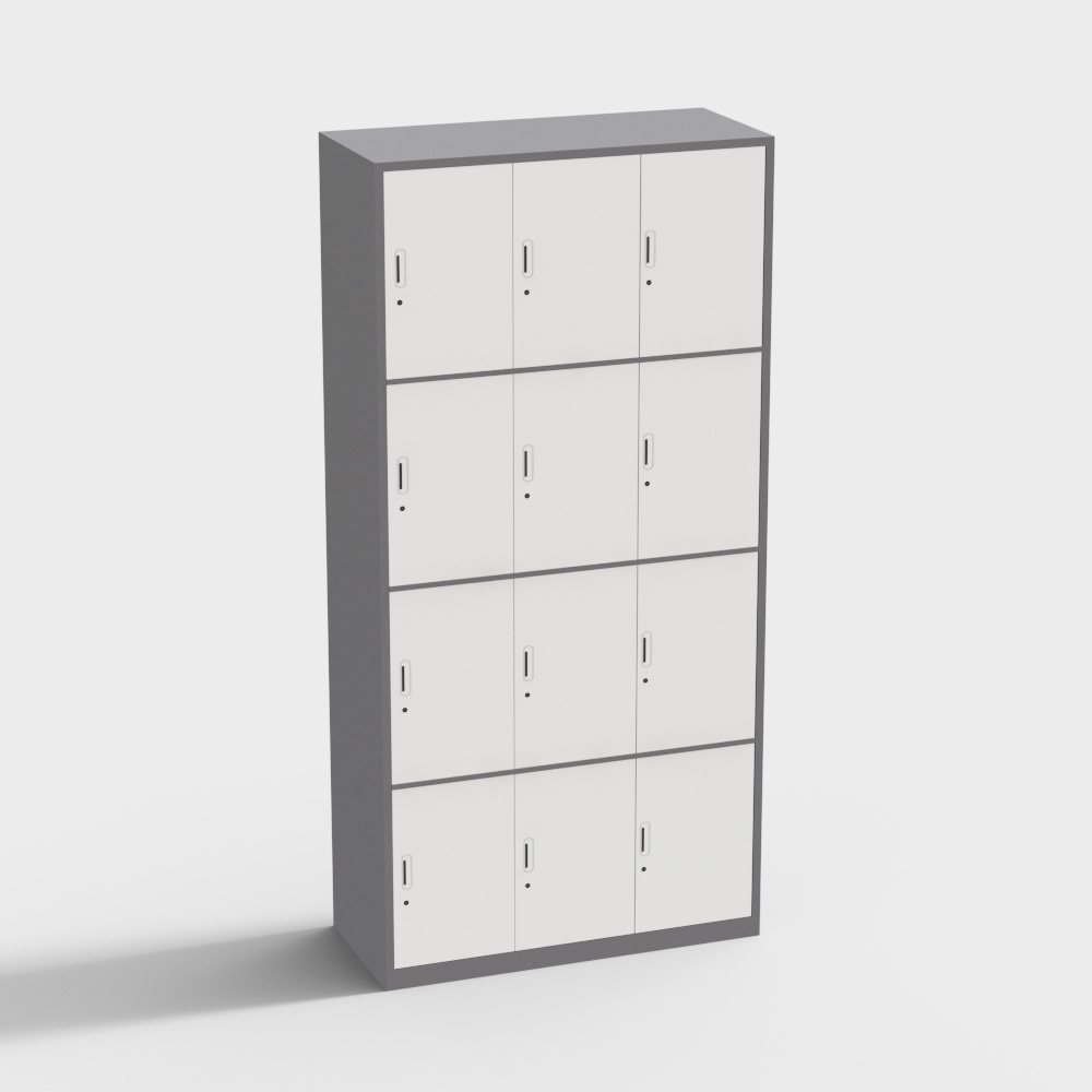 TT-185 set of color twelve door cabinet narrow edge tin cabinet steel filing cabinet