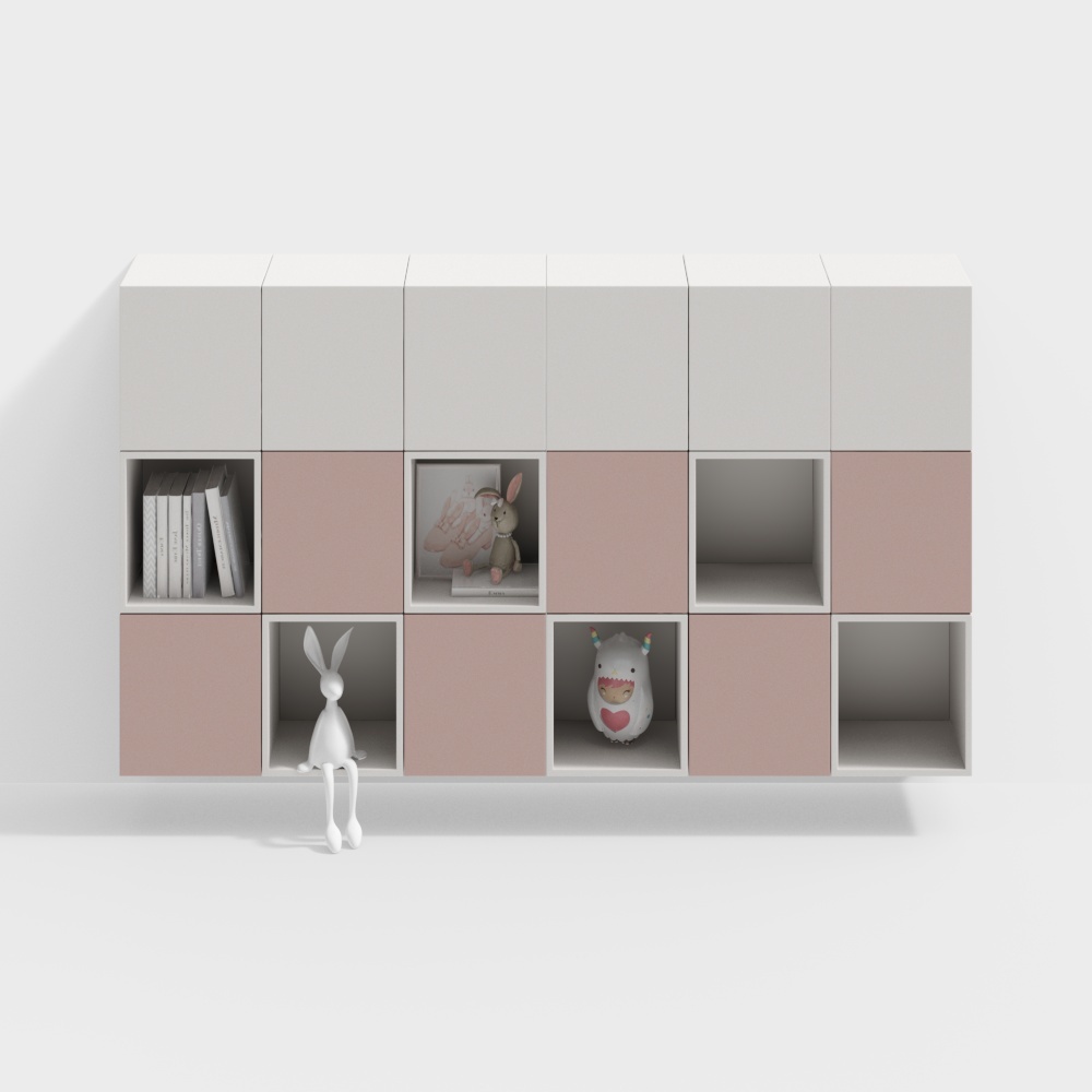 Tủ sách âm tường phòng trẻ em tầng 2