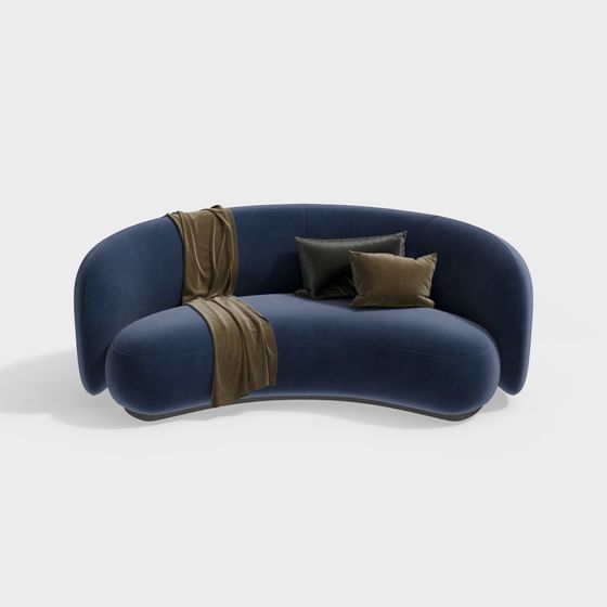 Streamlined Elegance Sofa 3D model