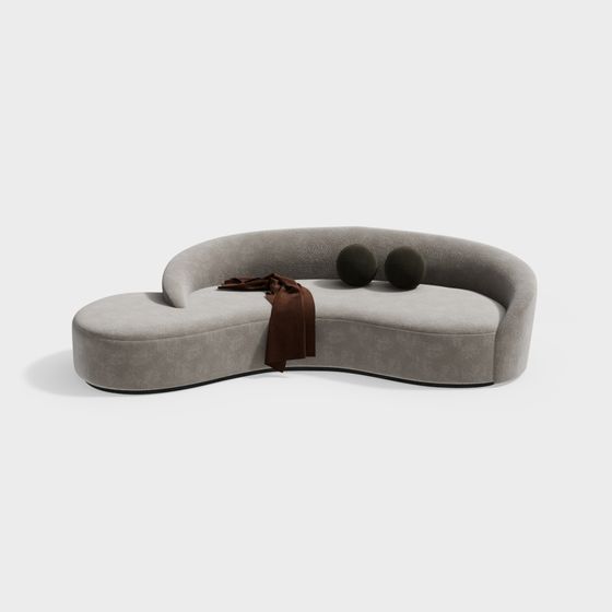 Sleek Comfort Sofa 3D model