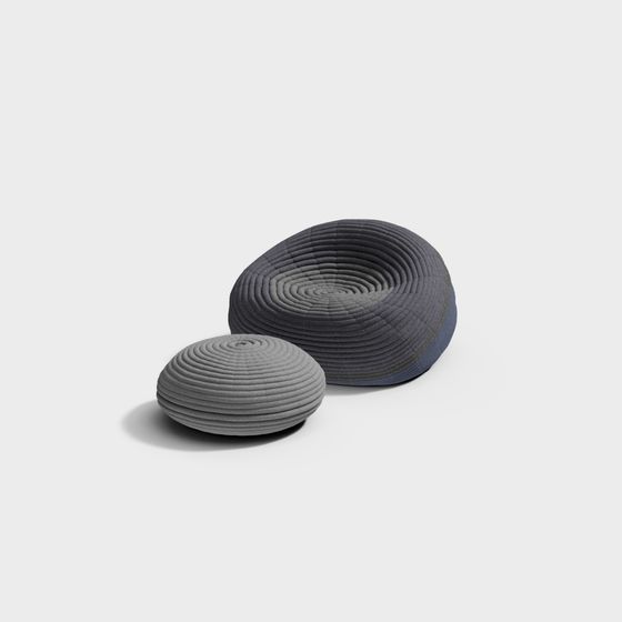 Soft and Rounded Cushion 3D model