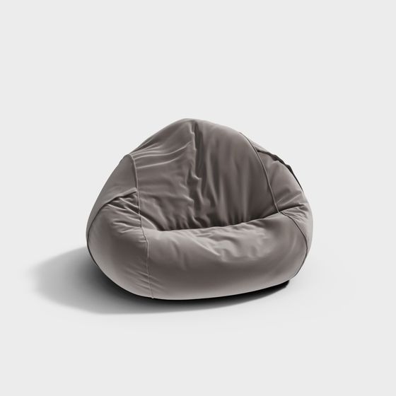 Stylish Low-Poly Bean Bag Chair 3D Model